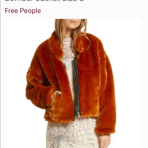 FREE PEOPLE Soft Faux Furry Bomber Jacket - Picture 2 of 12